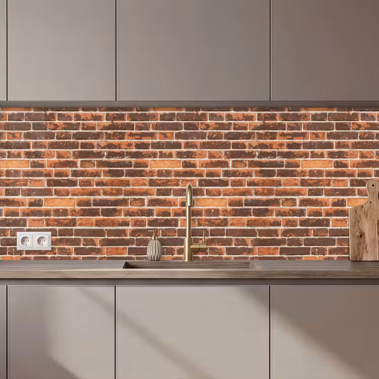 Bakstenen - Oud - Muur - Verkleuring keuken achterwand 2 middel 871 zz_3dshopping