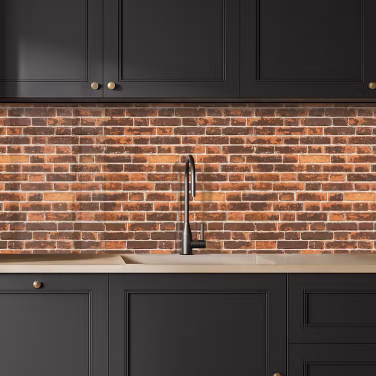 Bakstenen - Oud - Muur - Verkleuring keuken achterwand 2 middel 871 -sfeer1
