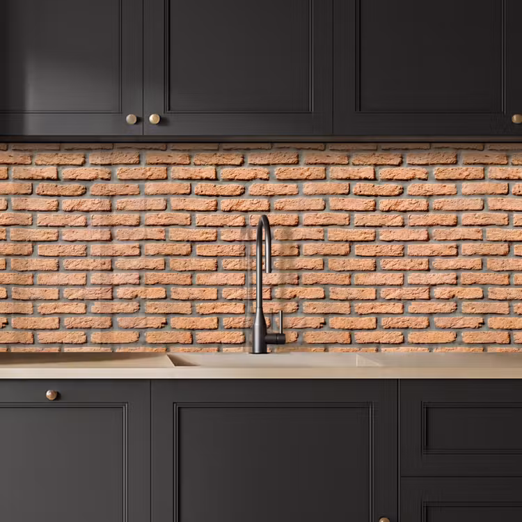 Bakstenen - Rechthoekig - Rood - Muur keuken achterwand 2 middel 871 -sfeer1