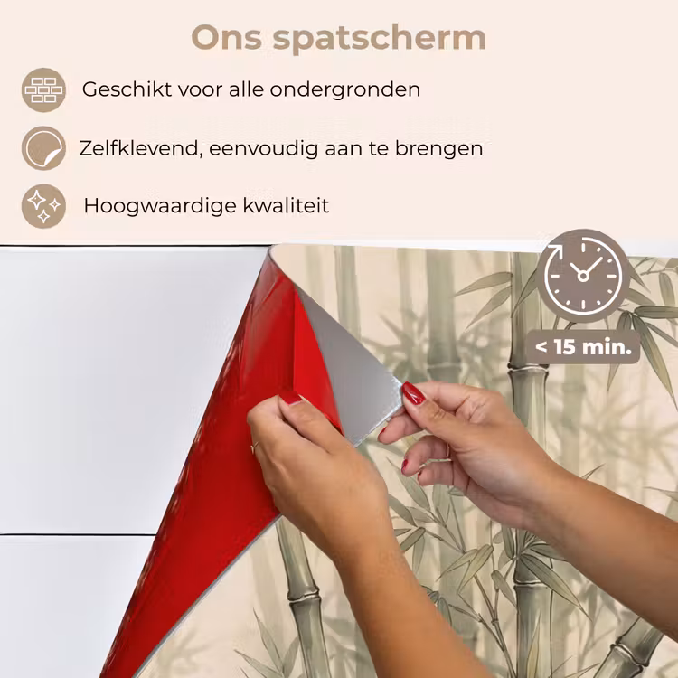 Bamboe - Bladeren - Aziatisch - Groen - Natuur keuken achterwand spatscherm klein -spatscherm_NL