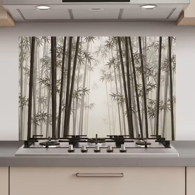 Bamboe - Bos - Mist - Natuur keuken achterwand spatscherm klein -3d_website