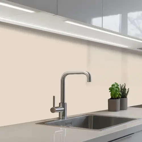 Beige - Effen kleur keuken achterwand 2 middel 871 -3d_schuin