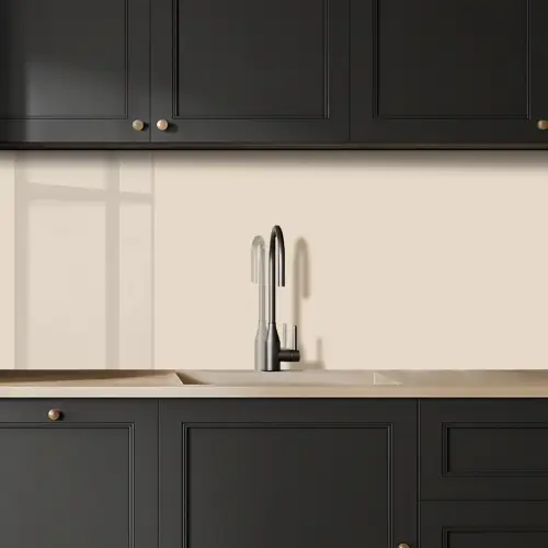 Beige - Effen kleur keuken achterwand 2 middel 871 -sfeer1