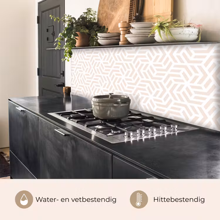 Beige - Geometrie - Patronen - Abstract keuken achterwand 2 middel 871 -usp_NL