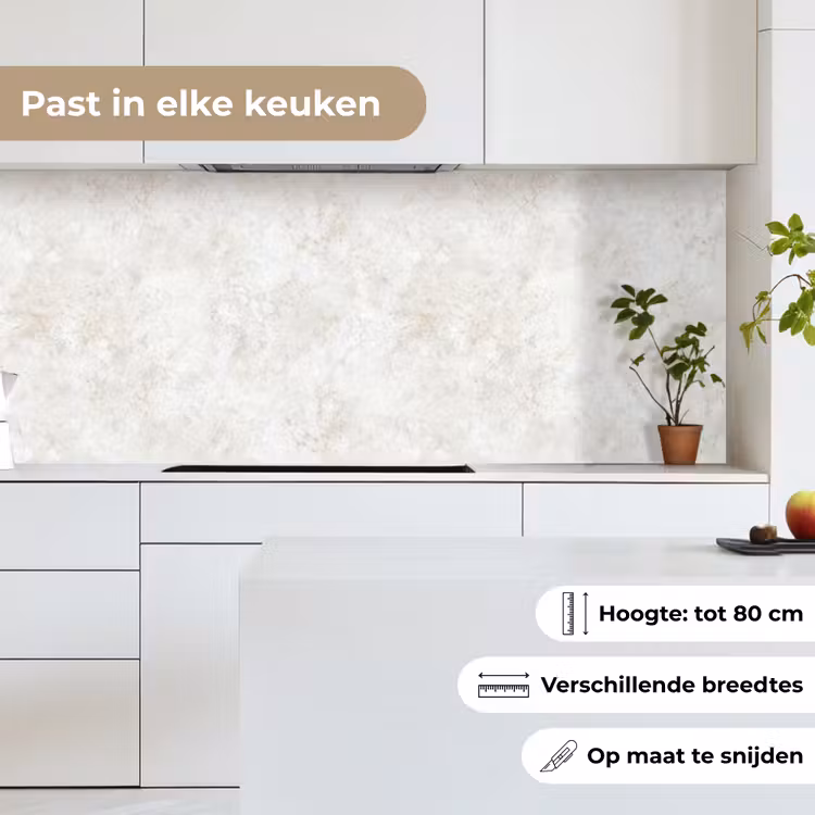 Beige - Marmer - Aders keuken achterwand 2 middel 871 -sfeer4_NL