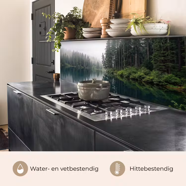 Bergen - Meer - Bos keuken achterwand 2 middel -usp_NL
