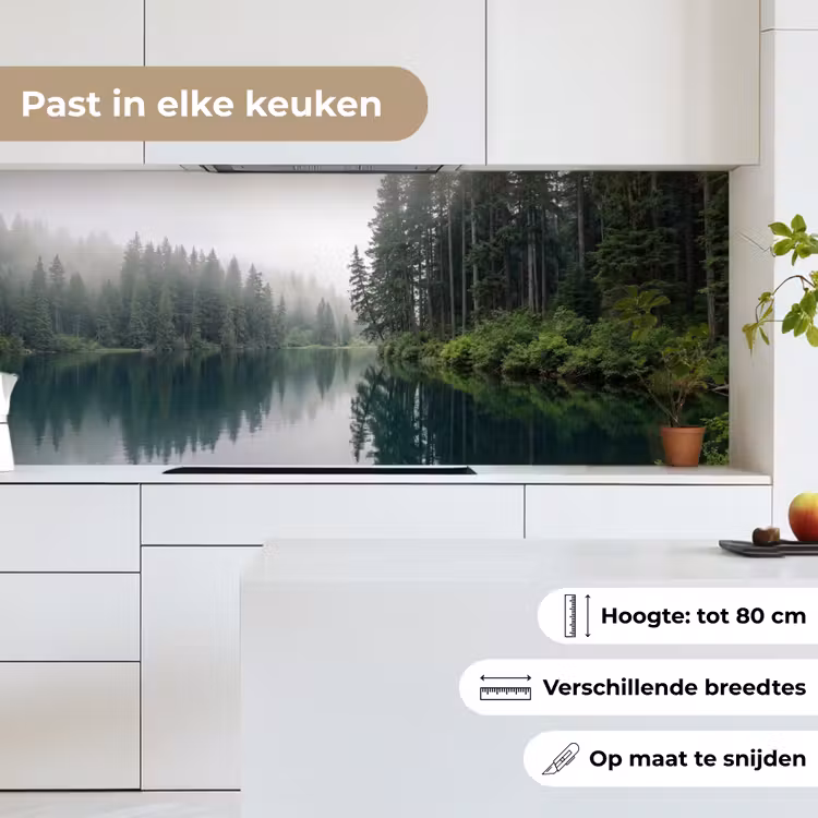 Bergen - Meer - Bos keuken achterwand 2 middel -sfeer4_NL