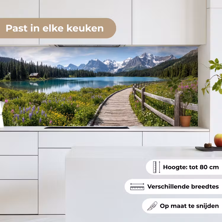 Bergen - Meer - Landschap - Blauw keuken achterwand 2 middel -sfeer4_NL