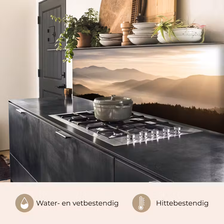 Bergen - Mist - Zonnestralen keuken achterwand 2 middel -usp_NL
