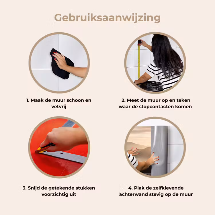Bergen - Mist - Zonnestralen keuken achterwand 2 middel -gebruiksaanwijzing_NL