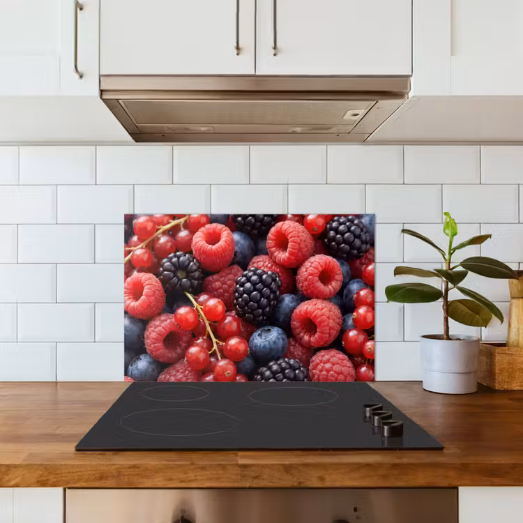 Bessen - Mix - Vers - Eten - Kleurrijk keuken achterwand spatscherm klein -sfeer2