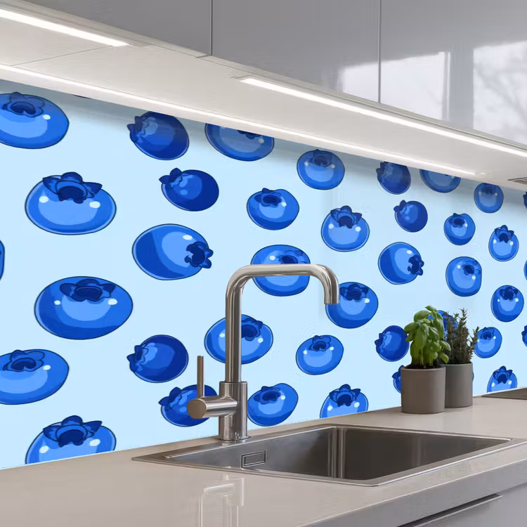 Bessen - Modern - Blauw keuken achterwand 2 middel 871 -3d_schuin
