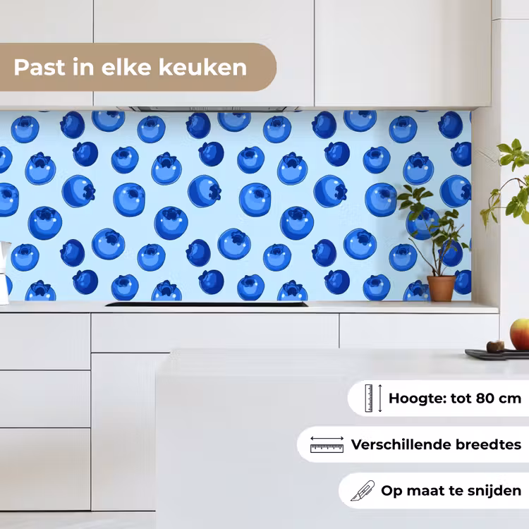 Bessen - Modern - Blauw keuken achterwand 2 middel 871 -sfeer4_NL