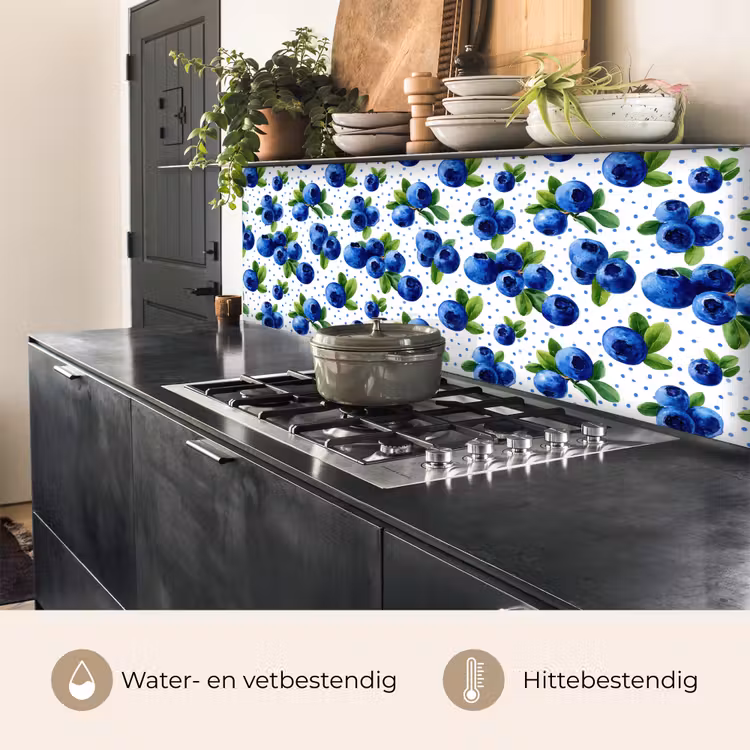 Bessen - Patroon - Blauw keuken achterwand 2 middel 871 -usp_NL