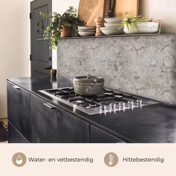 Beton - Grijs - Muur keuken achterwand 2 middel 871 -usp_NL