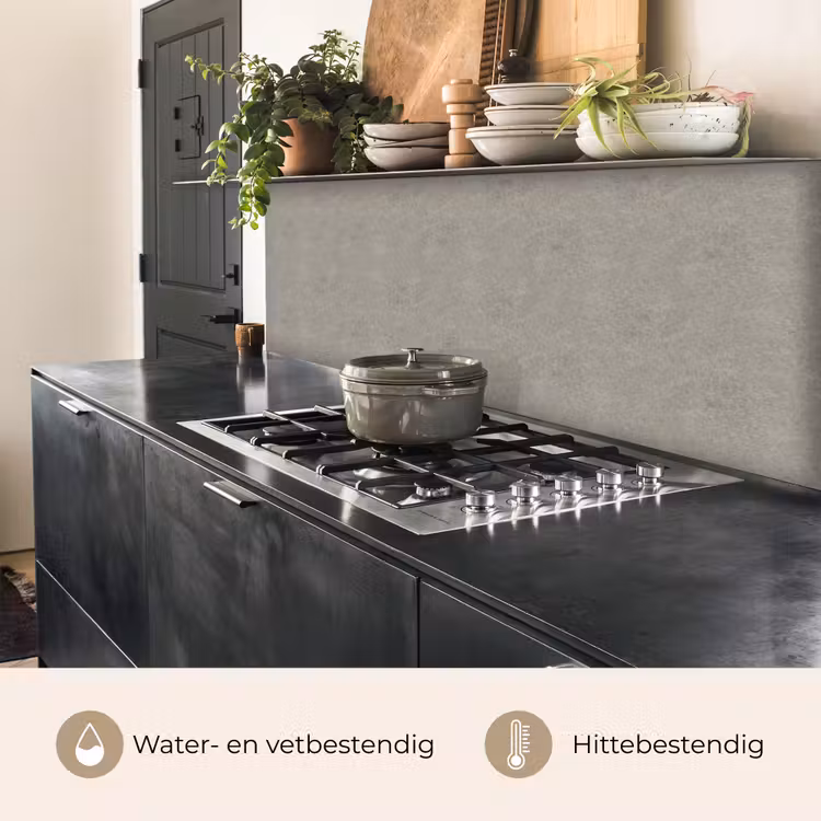 Beton - Grijs - Patronen - Industrieel keuken achterwand 2 middel 871 -usp_NL