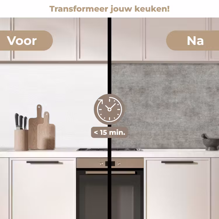Beton - Muur - Patronen keuken achterwand 2 middel 871 -voor-na2_NL
