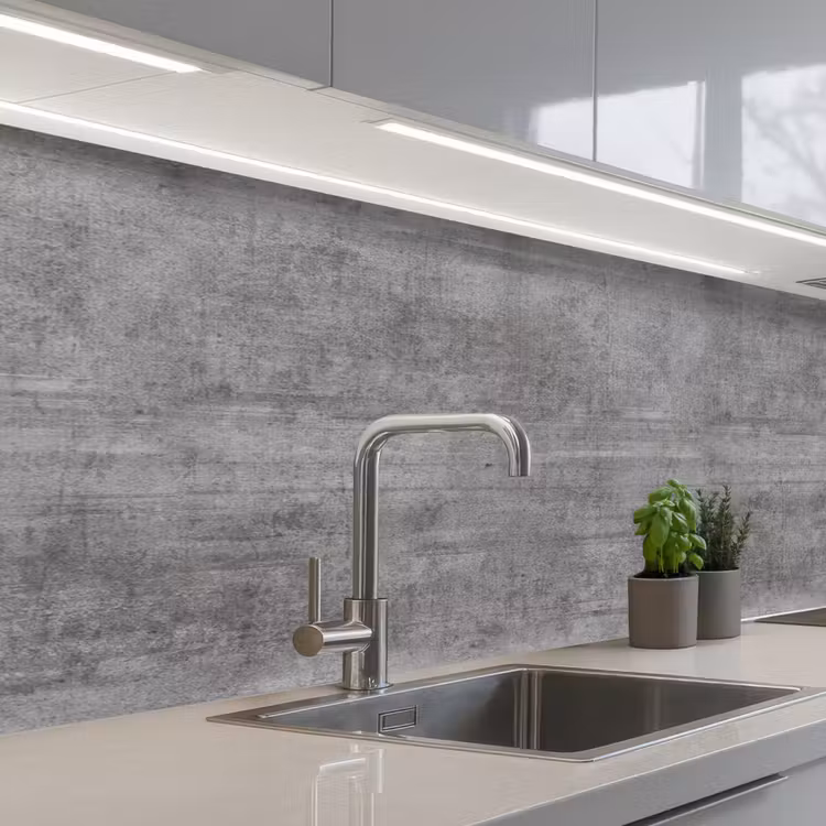 Beton - Patroon - Antiek keuken achterwand 2 middel 871 -3d_schuin