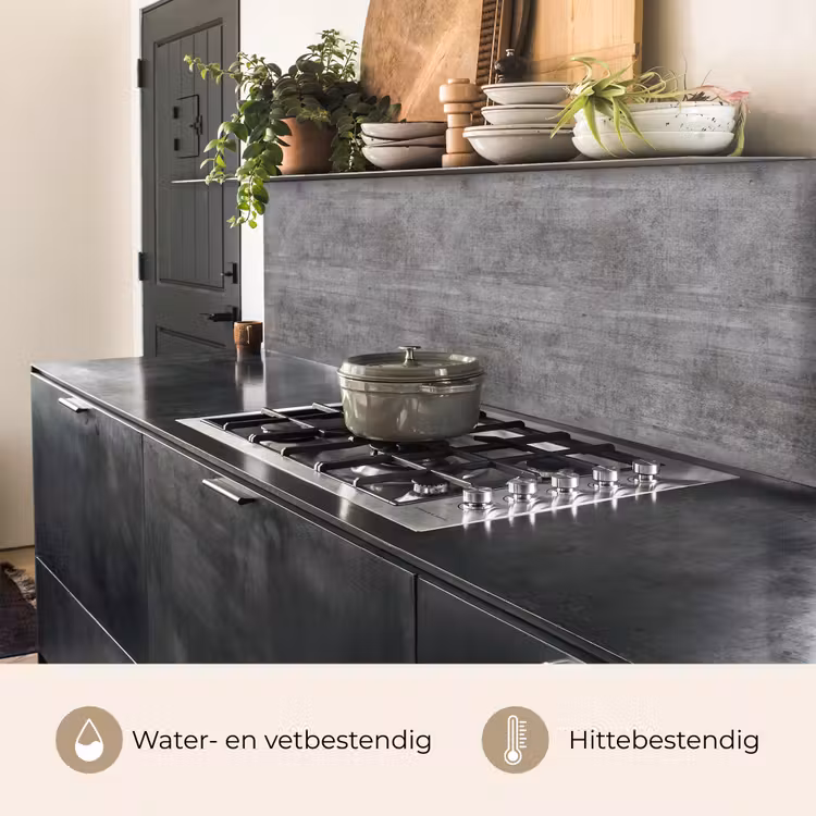 Beton - Patroon - Antiek keuken achterwand 2 middel 871 -usp_NL