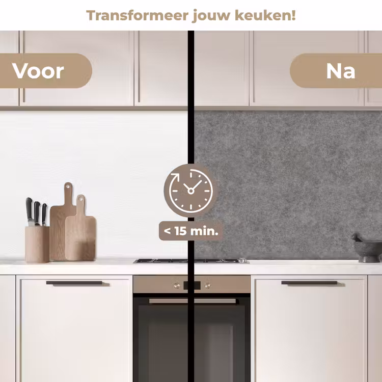 Beton - Textuur - Patronen keuken achterwand 2 middel 871 -voor-na2_NL