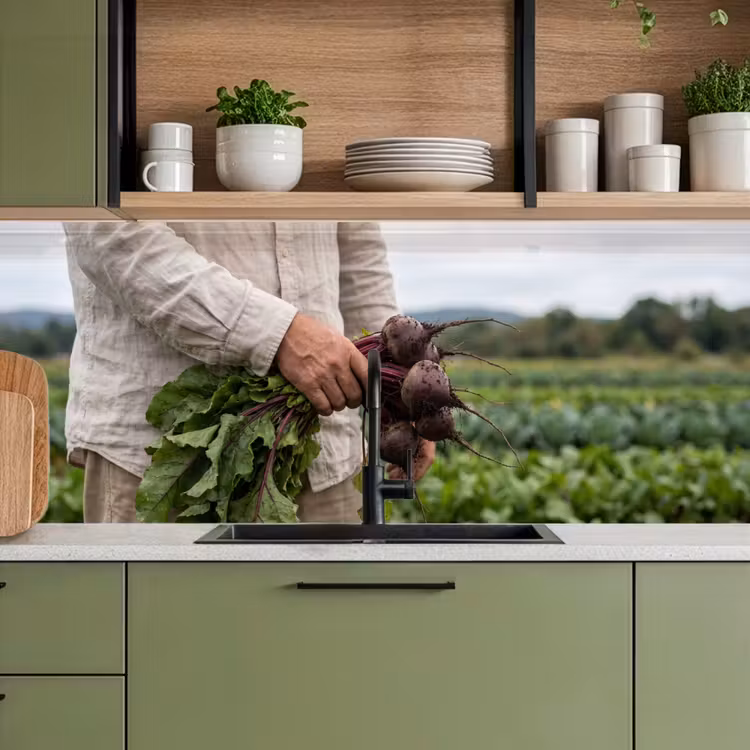 Bieten - Vers - Moestuin keuken achterwand 2 middel -sfeer3