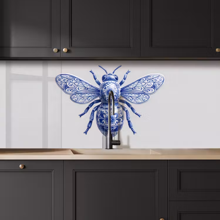 Bij - Modern - Delfts - Blauw keuken achterwand 2 middel -sfeer1
