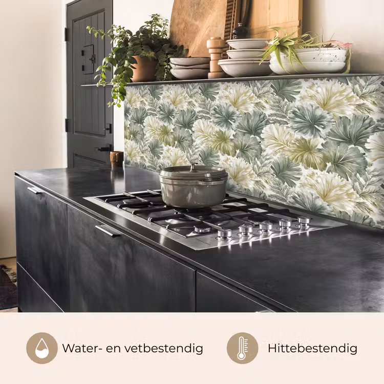 Bladeren - Botanisch - Groen keuken achterwand 2 middel 871 -usp_NL