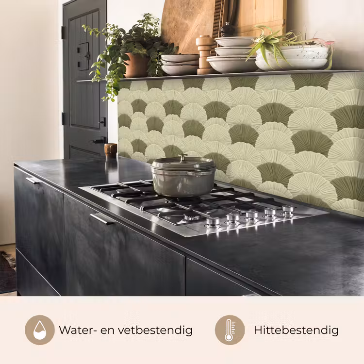 Bladeren - Structuur - Groen keuken achterwand 2 middel 871 -usp_NL