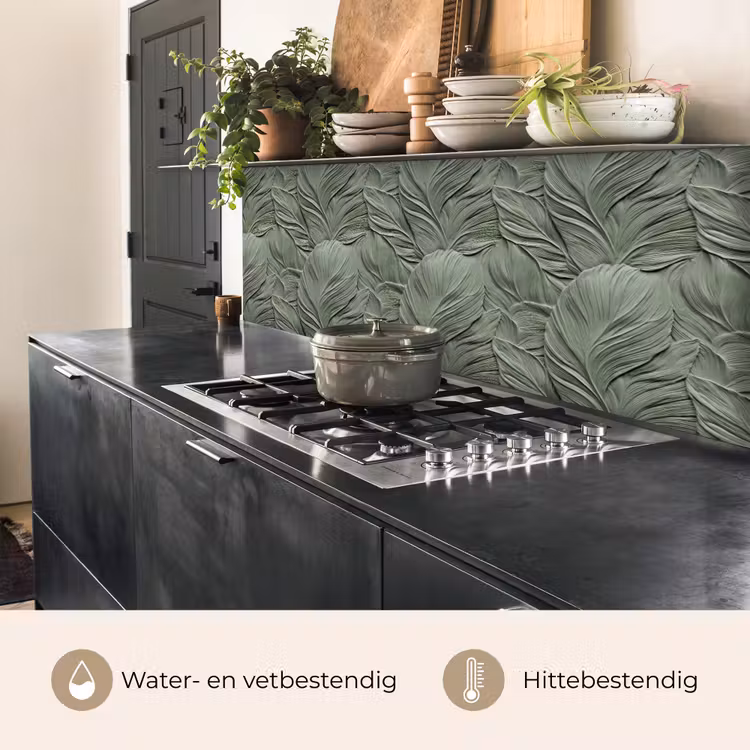 Bladeren - Textuur - Groen keuken achterwand 2 middel 871 -usp_NL