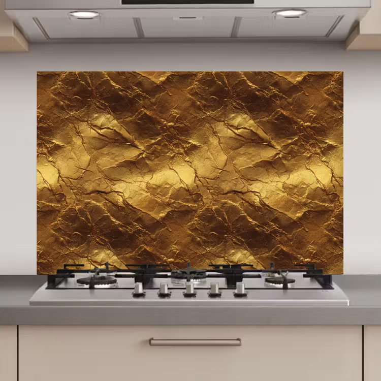 Bladgoud - Textuur  - Goud keuken achterwand spatscherm klein 900 -3d_website