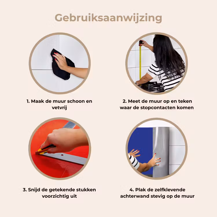 Blauw - Effen kleur - Donkerblauw keuken achterwand 2 middel 871 -gebruiksaanwijzing_NL