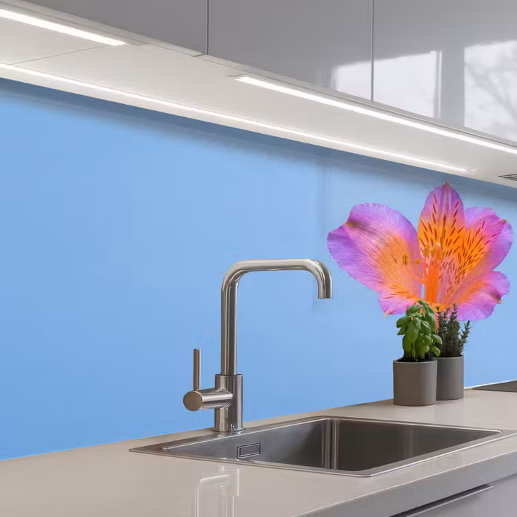 Bloem - Detail - Kleurrijk keuken achterwand 2 middel -3d_schuin