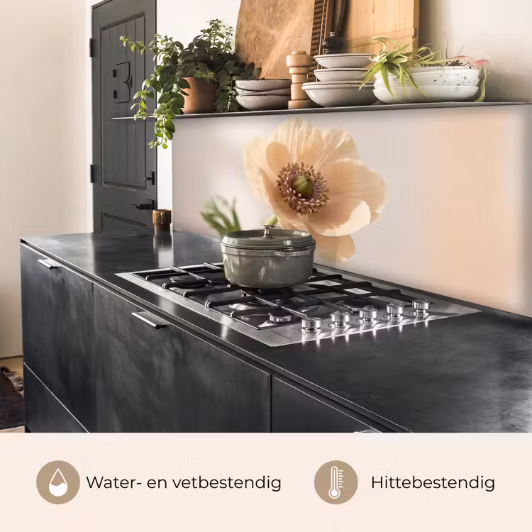 Bloem - Minimalistisch - Groen keuken achterwand 2 middel -usp_NL