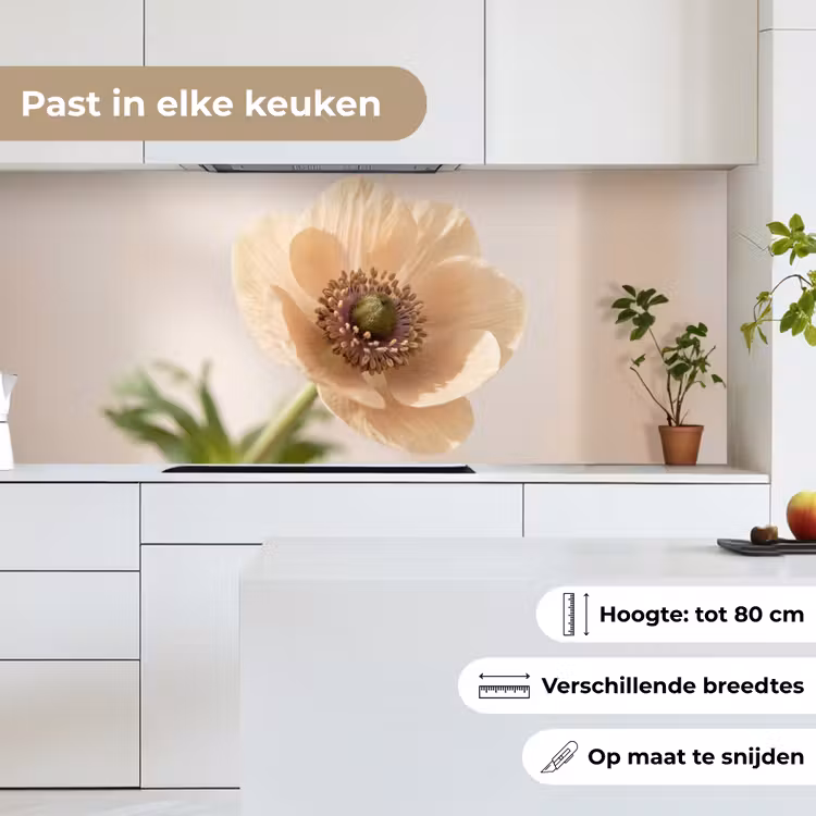 Bloem - Minimalistisch - Groen keuken achterwand 2 middel -sfeer4_NL