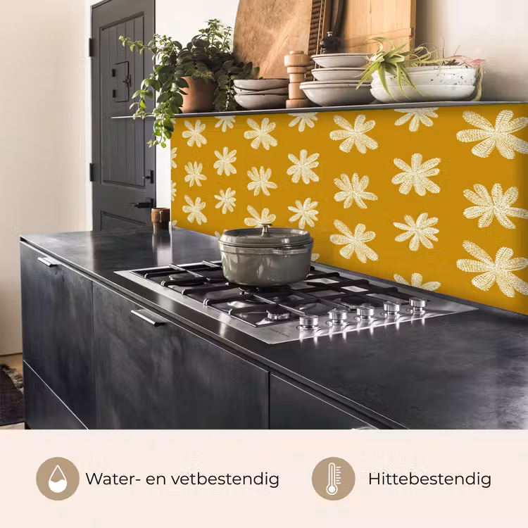 Bloem - Speels - Okergeel keuken achterwand 2 middel 871 -usp_NL