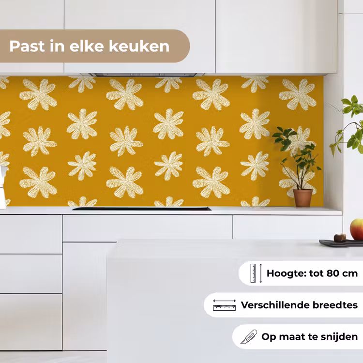 Bloem - Speels - Okergeel keuken achterwand 2 middel 871 -sfeer4_NL