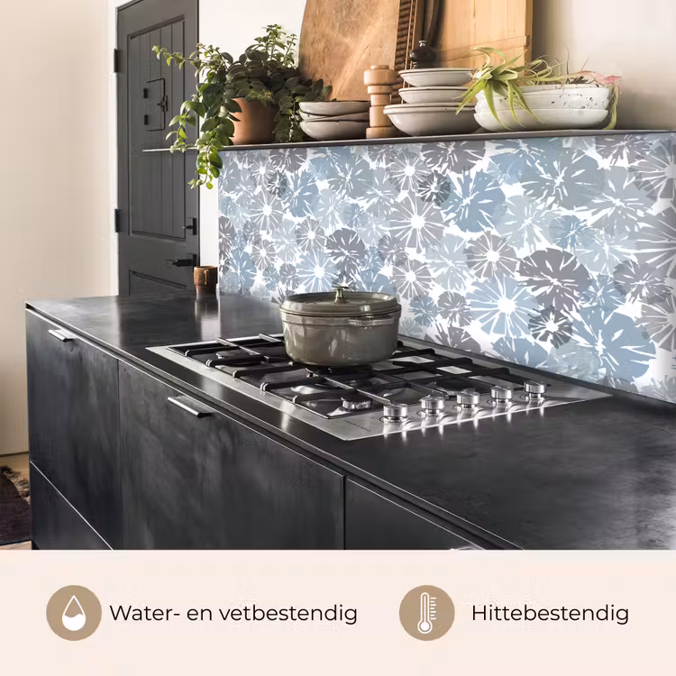 Bloemen - Abstract - Patroon keuken achterwand 2 middel 871 -usp_NL