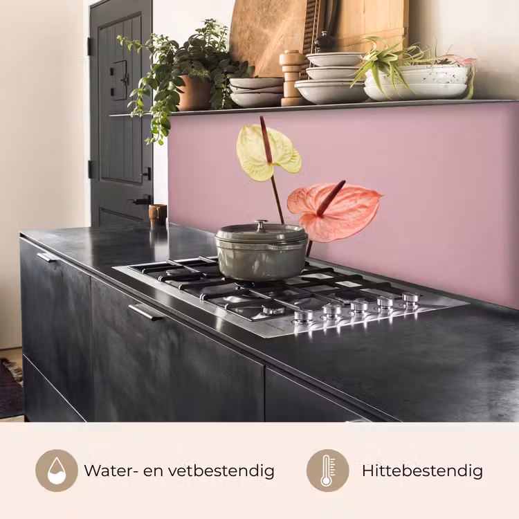 Bloemen - Anthuriums - Geel - Roze keuken achterwand 2 middel -usp_NL