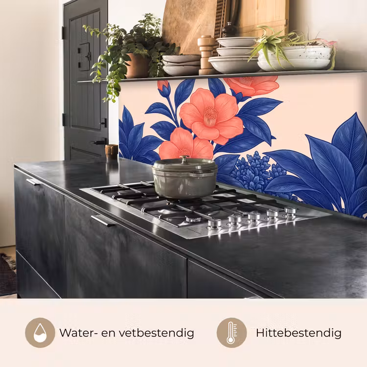 Keuken achterwand - Bloemen - Bladeren - Botanisch - Bloemen - Bladeren - Botanisch keuken achterwand 2 middel