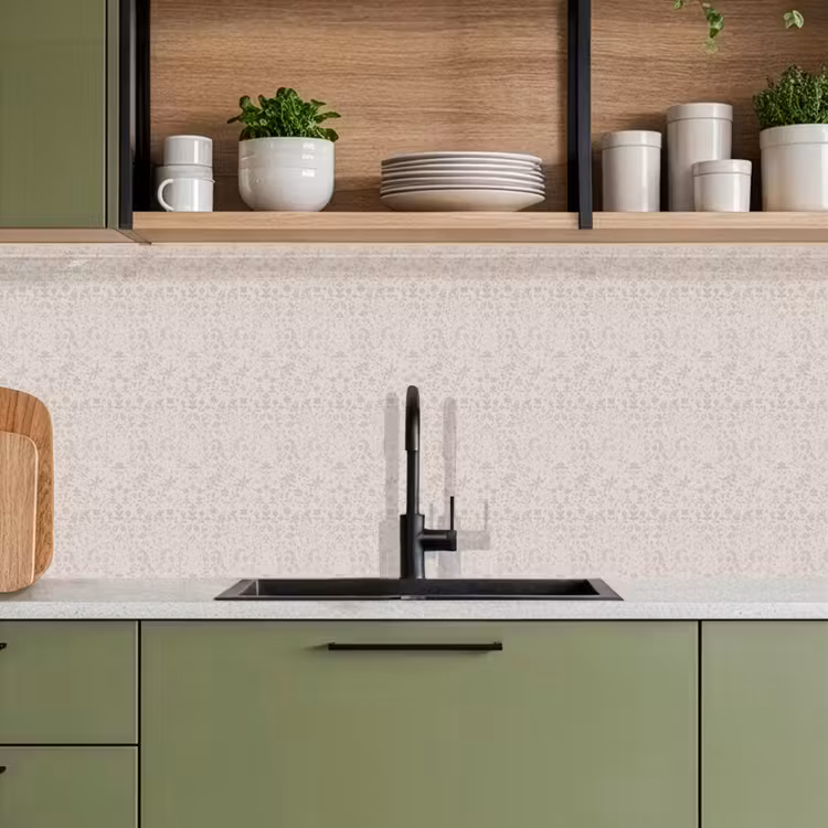 Bloemen - Bladeren - Licht - Taupe keuken achterwand 2 middel 871 -sfeer3