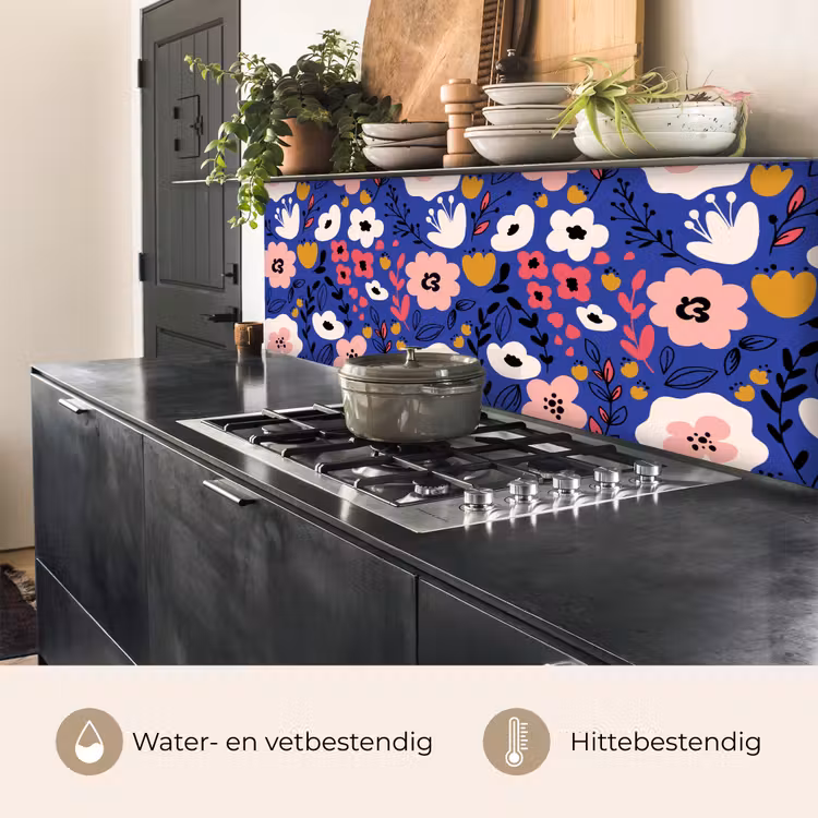 Bloemen - Bladeren - Patronen keuken achterwand 2 middel 871 -usp_NL