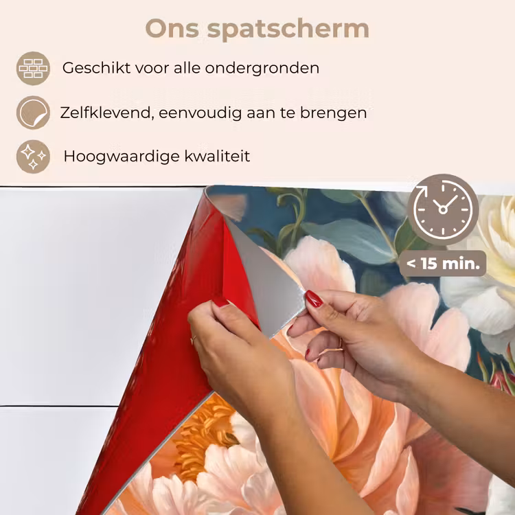 Bloemen - Boeket - Natuur - Klassiek - Kleurrijk keuken achterwand spatscherm klein -spatscherm_NL