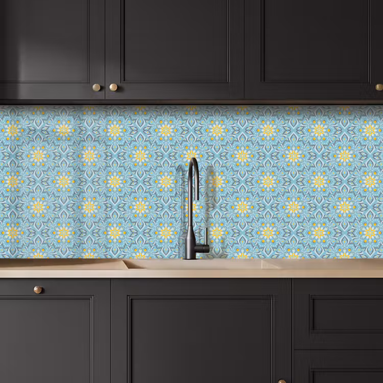 Bloemen - Boho - Patronen - Mandala - Vintage keuken achterwand 2 middel 871 -sfeer1