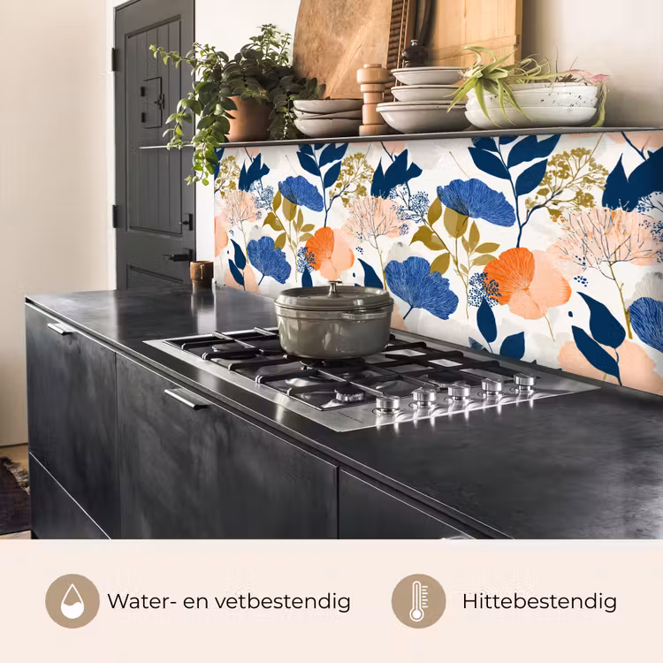 Bloemen - Botanisch - Kleurrijk keuken achterwand 2 middel 871 -usp_NL