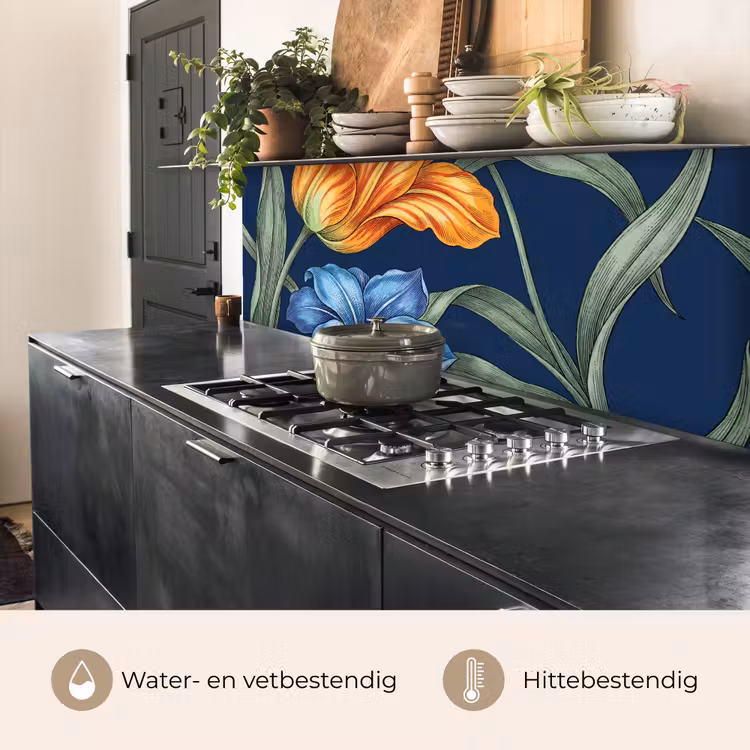 Keuken achterwand - Bloemen - Botanisch - Patroon - Bloemen - Botanisch - Patroon keuken achterwand 2 middel