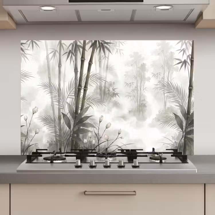 Bloemen - Knop - Tuin - Illustratie - Wit keuken achterwand spatscherm klein -3d_website