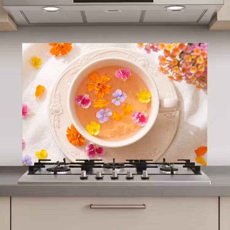 Bloemen - Kop - Natuur - Kleurrijk - Zomer keuken achterwand spatscherm klein -3d_website