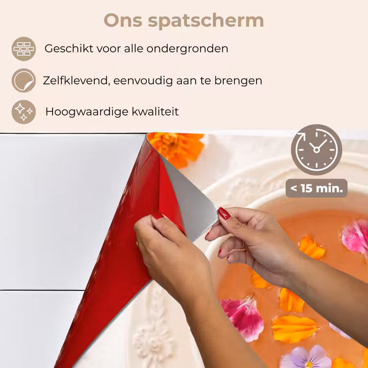 Bloemen - Kop - Natuur - Kleurrijk - Zomer keuken achterwand spatscherm klein -spatscherm_NL