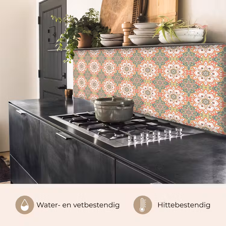 Bloemen - Mandala - Vintage - Patronen keuken achterwand 2 middel 871 -usp_NL