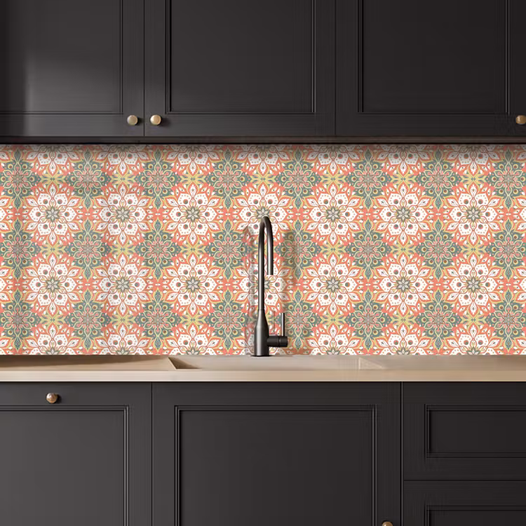 Bloemen - Mandala - Vintage - Patronen keuken achterwand 2 middel 871 -sfeer1